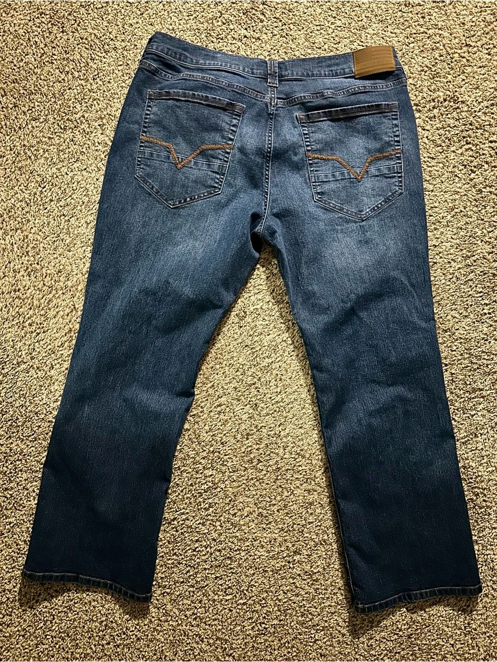 Howitzer Men's Bootcut Jeans in Dark Blue Denim